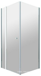 Душевой уголок 900х900хh1950мм, квадратный, распашная дверь с неподв.сегментом, правая/левая, (стекло прозр.6мм, фурнит. цв.хром), Etna ZZ
