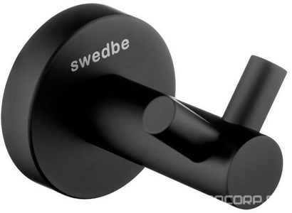 Крючок двойной (цв.черный матовый),  ZZ Swedbe Attribut 9815B