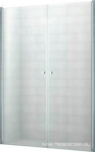 Душевая дверь 900х1900 мм, стекло-рифленное Punto, профиль-хром, ECO ZZ Cezares Eco ECO-O-B-2-90-P-Cr