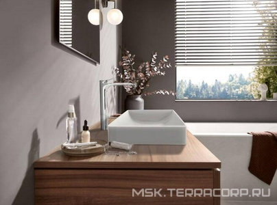 Смеситель для раковины, 250, Высокий, с д/к, (цв.хром),  Hansgrohe Vivenis 75040000