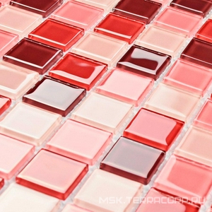 Мозаика Bonaparte Мозаика стеклянная Plum mix (25x25x4) ZZ 30x30