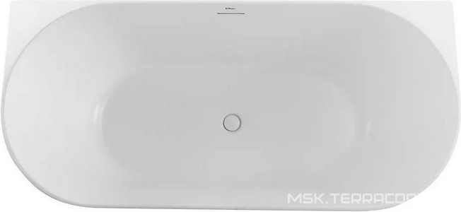 Ванна 1700x800xh560мм, пристенная, слив-перелив, пробка слива цв.белый в компл., (акрил цв.белый), BelBagno ZZ BelBagno Универсал BB412-1700-800