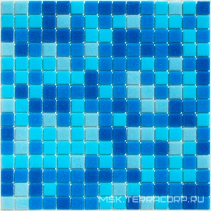 Мозаика Aqua 150 (на сетке)  (20x20x4) 32,7x32,7 Bonaparte Мозаика стеклянная n156253