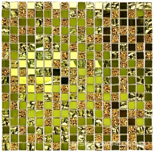 Мозаика Mirror gold  (15x15x4) 30x30 Bonaparte Мозаика стеклянная n156313
