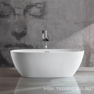 Ванна 1700х815хh580мм, отдельностоящая, интегрир.слив перелив, д/к цв.хром в компл.,(акрил цв.белый), Vincea ZZ Vincea Ванны VBT-408-1700