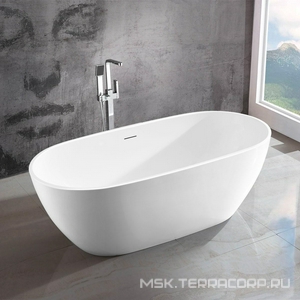 Ванна 1700х815хh580мм, отдельностоящая, интегрир.слив перелив, д/к цв.хром в компл.,(акрил цв.белый), Vincea ZZ Vincea Ванны VBT-408-1700