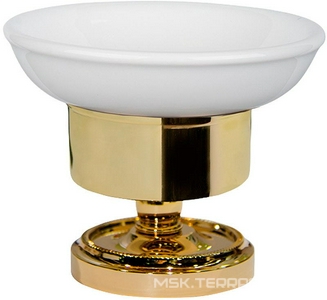 Мыльница настольная (цв.золото/керамика),  ZZ TW Collection Bristol TWBR160oro