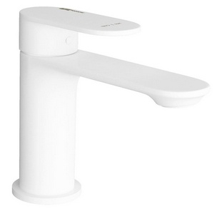 Смеситель для раковины  8503 низкий без д/к, цв.белый ZZ Wasserkraft Mindel 8503