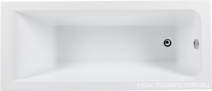 Акриловая ванна BRIGHT 170х70 см, без панели, каркас в комплекте, цвет белый Aquanet Bright 267835
