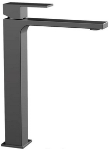 Смеситель для раковины, Высокий, без д/к, (цв.вороненая сталь),  ZZ Vincea Cube VBF-1C02GM
