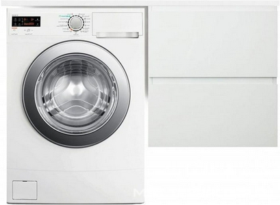 Тумба подвесная 120*48,2 см, правая, 2  выдвижн.ящика, раковина в комплекте, БЕЗ кронштейна, цв.белый Эстет Dallas Luxe ФР-00001929