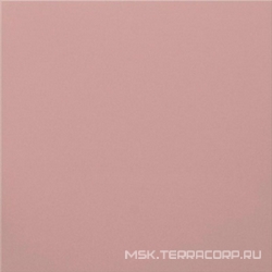 Грес Уральский UF009 розовый моноколор рельеф 60x60