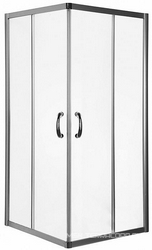 Душ.уголок BLISS L "Square Slide" 90x90х190 см, профиль матовый хром, стекло прозрачное, БЕЗ поддона XX