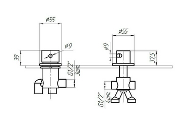 Смеситель для ванны МиниБриз, хром ZZ Radomir Универсал 1-27-2-0-0-608