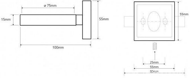 Держатель для фена, настенный, (цв. черный матовый),  ZZ Bemeta Beta 132117012