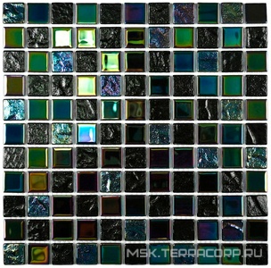 Мозаика Bondi black -25  (4x25x25) 30x30 Bonaparte Керамическая мозаика n163282