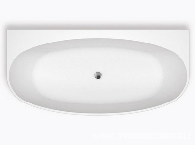 Ванна 1700x800xh580мм, акрил, пристенная, слив-перелив цв.хром в комплекте, BelBagno ZZ BelBagno Универсал BB83-1700