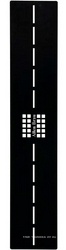 Накладка сливного отвесртия для поддона 1400х900мм, (цв.черный браш), Infinity ZZ