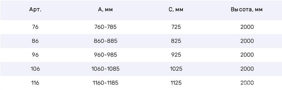 Душевая перегородка универсальная, неподвижная, 86-88x1995 см, профиль глянцеый хром, стекло сатин, покрытие BriteGuard, ZZ Vegas Glass EAF EAF NOVO h2000 86 08 10 / BriteGuard