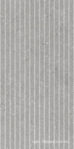 Керамогранит для пола и стены Dado Ceramica Shellstone  Grigio Rigat-One 3 D 60x120 005503