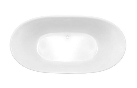 Ванна 1700х800хh580мм, отдельностоящая, интегрир.слив перелив, д/к в цвет ванны в компл.,(акрил цв.белый мат.), Vincea ZZ Vincea Ванны VBT-405-1700MW