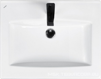 Раковина Элина 60, арт 1WH501606, 60x17x46, цв. белый, ZZ Aquaton Сохо 1WH501606