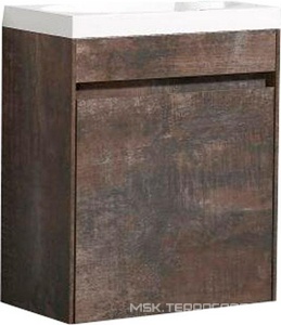 База под раковину подвесная с 1 дверкой, петли справа, 454х256xh520мм, без раковины, (цв.Stone),  ZZ BelBagno Pietra Mini PIETRA MINI-460-1A-SO-PT-R