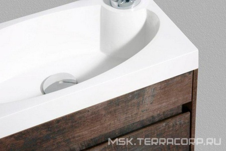 База под раковину подвесная с 1 дверкой, петли справа, 454х256xh520мм, без раковины, (цв.Stone),  ZZ BelBagno Pietra Mini PIETRA MINI-460-1A-SO-PT-R