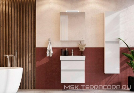 Пенал подвесной 35х25,7х150 см, универсальный, цвет белый, крепеж в комплекте ZZ Roca OLETA A857650806