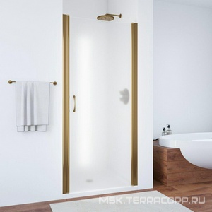 Дверь в нишу , 70x190 см, универсальное, профиль бронза, стекло сатин (С ПОКРЫТИЕМ) ZZ Vegas Glass EP ЕР 70 05 10 СТОРОНА?