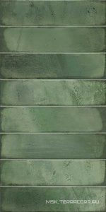 Керамическая плитка для стены Azori Bricks  green 31.5x63 00-00003244 (00-00109498)
