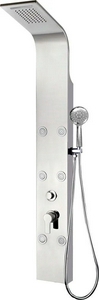 Душевая панель Galaxy Shine с верхним водопадом 6 г/м форс, нерж.сталь/полированная ZZ Aquanet galaxy 209997