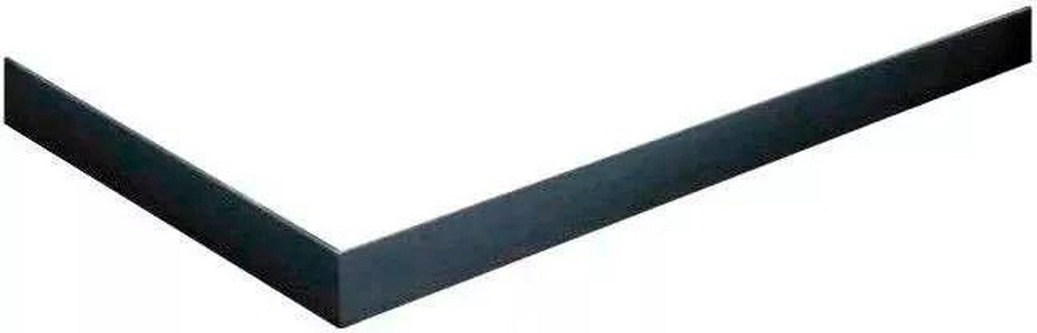 Экран алюминиевый (чёрный) для поддона из искусственного мрамора ZZ Cezares Универсал TRAY-AS-A-90-100-SCR-NERO