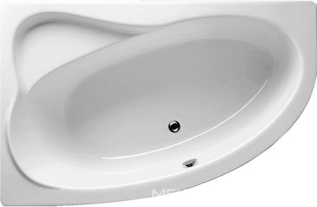 Ванна 170х110см, R Правая, без ножек/рамы, панели, слива-перелива, (акрил цв.белый),  ZZ Riho Aryl B017001005