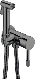 Гигиенический душ Uno Shine Gun Metall  С ВНУТРЕННЕЙ ЧАСТЬЮ, цв.черный, ZZ Boheme UNO 467-SGM