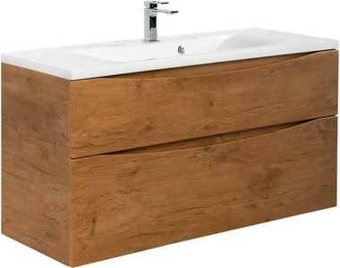 База под раковину подвесная с двумя выкатными ящиками, 1200х450х500мм, (без раковины), (цв.Rovere Nature),  ZZ BelBagno Marino MARINO-H60-1200-2C-SO-RN-P