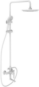 Душевая стойка Ray (смеситель c ручным и верхним душем, излив), цв. белый, ZZ Iddis ray RAYWT3Fi06