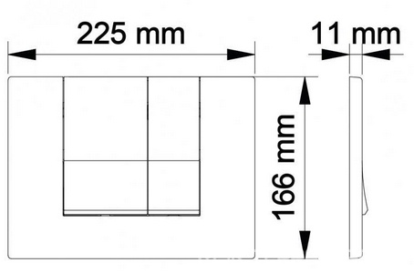 Клавиша для инсталляции NOVUM S5, цв черный L8, R8, D8, S8, F8, O8, двухрежимная, цв. бронза ZZ Berges Novum 040045-А