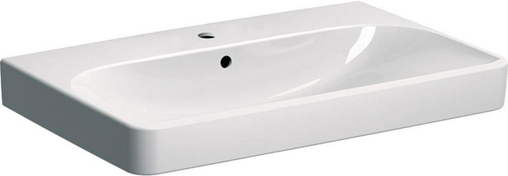 Раковина 750х480хh85(165)мм, подвесная / накладная, с 1 отв.д/смесит., с переливом, (без креплений), Smyle ZZ