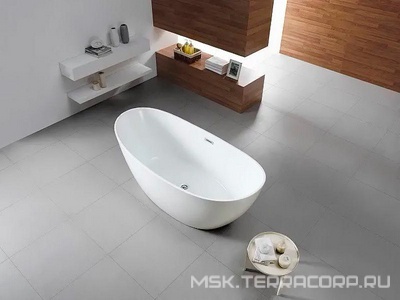 Ванна акриловая GOLDFIELD 1700х750х650 мм свободностоящая, с сифоном и металлической рамой, цвет белый, ZZ Azario BELLAGO GOL17075