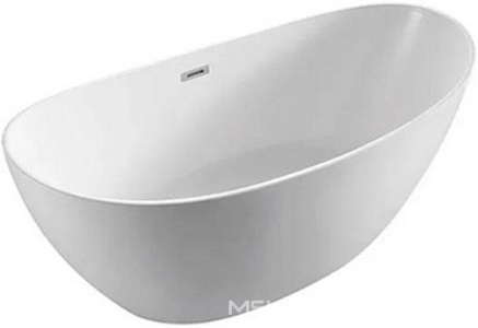 Ванна акриловая GOLDFIELD 1700х750х650 мм свободностоящая, с сифоном и металлической рамой, цвет белый, ZZ Azario BELLAGO GOL17075