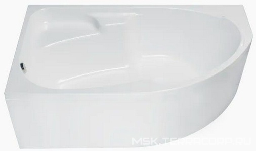 Ванна акриловая асимметричная "", 170*95 см, левая, каркас в компл. ZZ Triton София 46115/44533