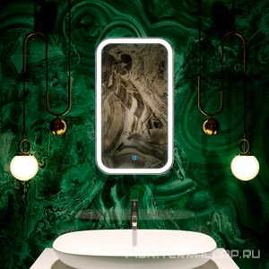 Зеркало AZARIO  400х700 LED-подсветка с диммером, сенсорный выключатель ZZ Azario Мальта ФР-00001372