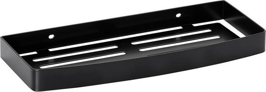 Полка-решетка (мыльница).300x115xh26мм, (цв.черный матовый),  ZZ Bemeta Dark 102308080