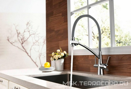 Смеситель для кухни,  "COMFORT"с дополнительным подключением к фильтру для питьвой воды, хром Lemark comfort LM3071C-Gray