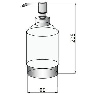 Диспенсер для мыла настольный, цвет хром ZZ Boheme Brillante 10223