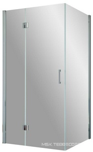 Душевое ограждение ЛЕВОЕ, TUR NOVO, 120*90*1900 мм, профиль глянцевый хром, стекло прозрачное, покрытие BriteGuard ZZ Vegas Glass AFP-Fis AFP-Fis TUR NOVO 120*90 08 01 / ЛЕВОЕ / + BriteGuard