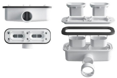 Сифон для поддона из камня, без накладки сливного отверстия поддона, Vincea ZZ Vincea Универсал VSPH-D611