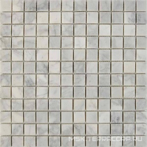 Мозаика Мастера Керамики Glass 240 Bianco carrara (чип 23х23) 30.5х30.5