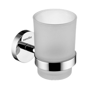 Стакан настенный, (цв.хром / стекло мат.),  ZZ Swedbe Attribut 9813